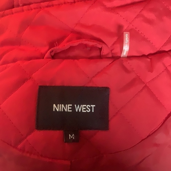 NINE West Hot Red Sleeveless Women’s Puffer Vest Size M - Picture 9 of 12